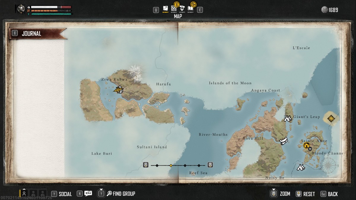 Skull and Bones Sunken Goldmine location